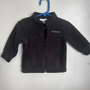 Columbia Black Fleece Jacket 6-12 month